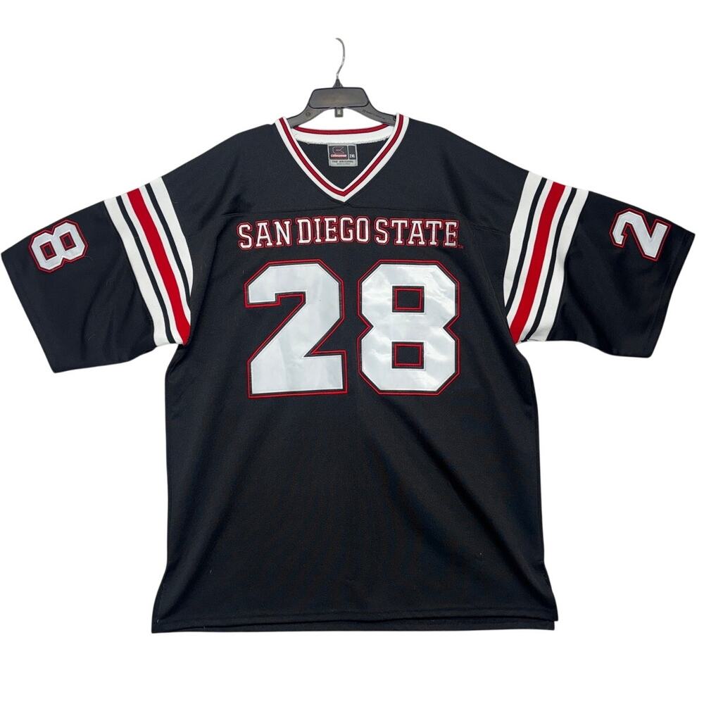 Vintage Marshall Faulk SDSU Jersey 2XL San Diego Aztecs Colosseum Made in Korea
